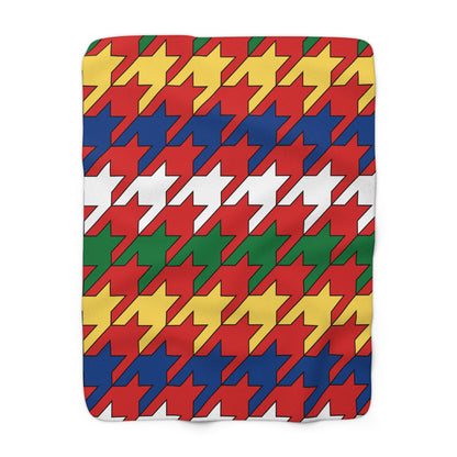 Seychelles Retro Houndstooth Blanket Throw