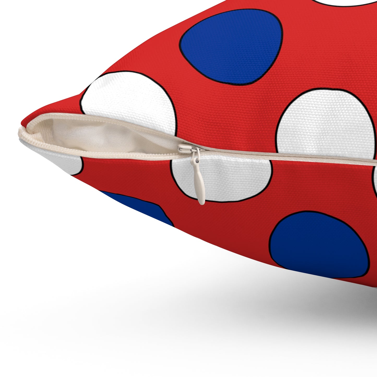 Bouvet Island Retro Polka Dots Cushion Pillow