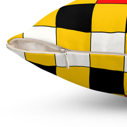 Mozambique Retro Check Cushion Pillow