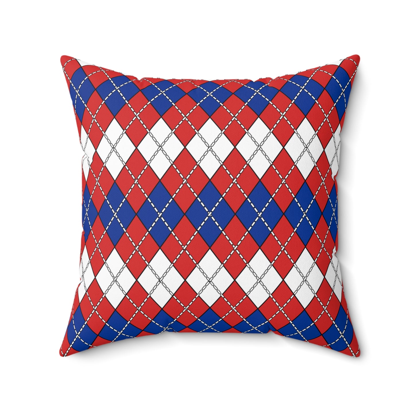 Bouvet Island Retro Argyle Cushion Pillow