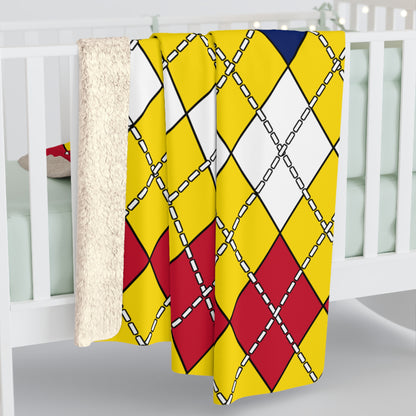 Niue Retro Argyle Blanket Throw
