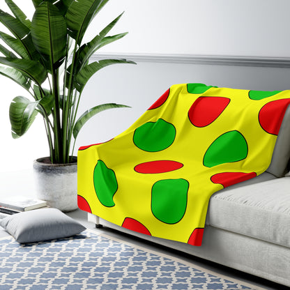 Congo Retro Polka Dots Blanket Throw