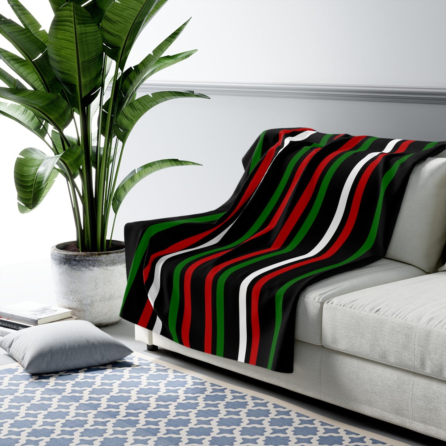 Kenya Retro Stripes Blanket Throw