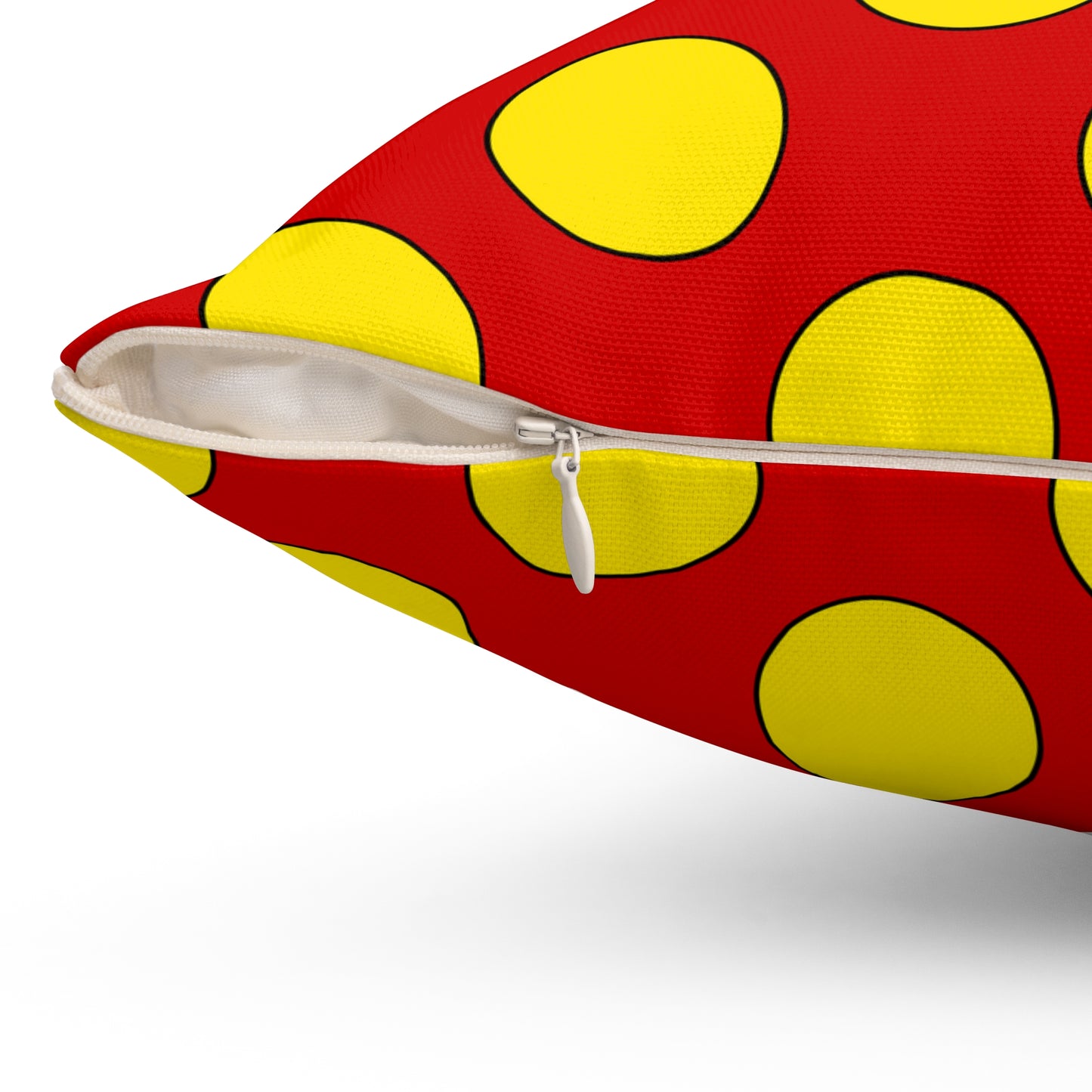 North Macedonia Retro Polka Dots Cushion Pillow