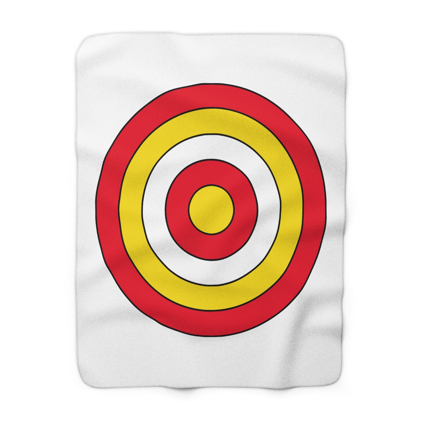 Guernsey Retro Target Blanket Throw