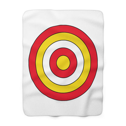 Guernsey Retro Target Blanket Throw