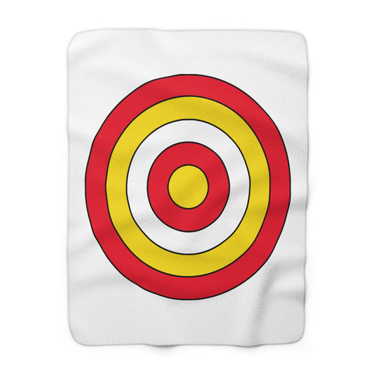 Guernsey Retro Target Blanket Throw