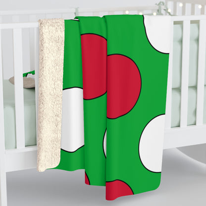Wales Retro Polka Dots Blanket Throw