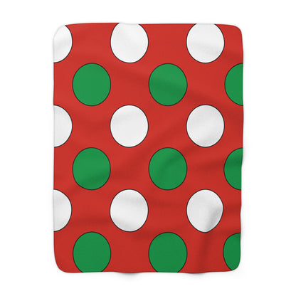 Pais Vasco Retro Polka Dots Blanket Throw