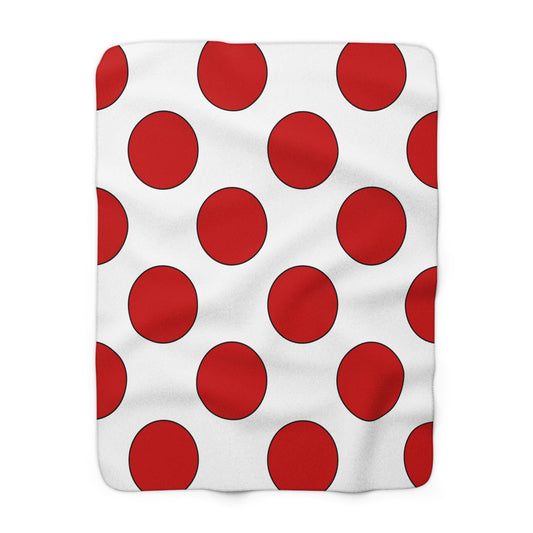 Northern Ireland Retro Polka Dots Blanket Throw