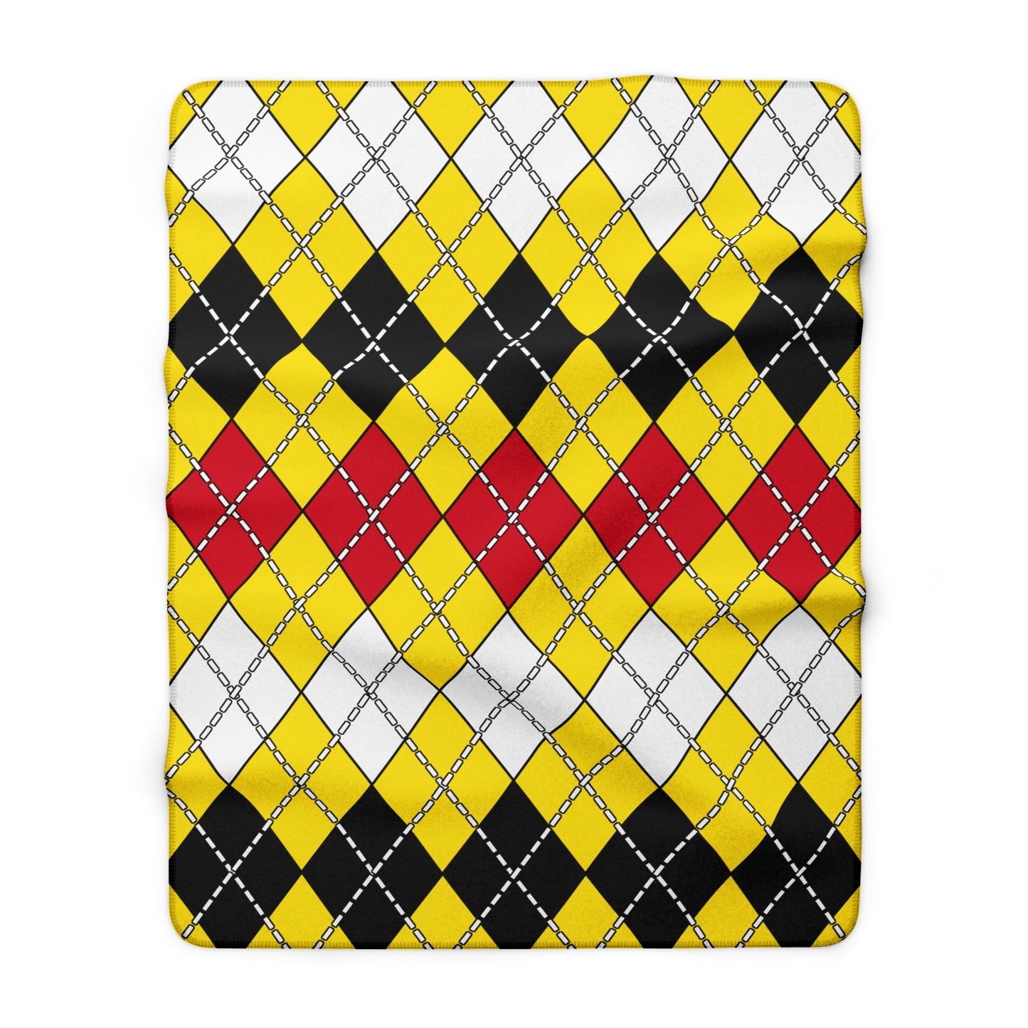 Brunei Darussalam Retro Argyle Blanket Throw