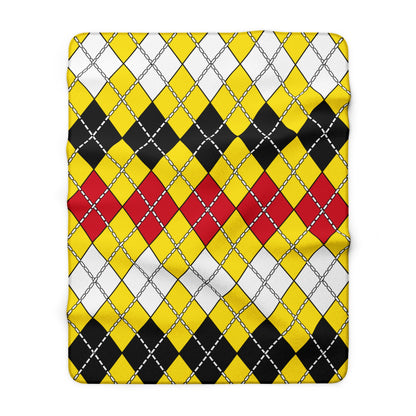 Brunei Darussalam Retro Argyle Blanket Throw