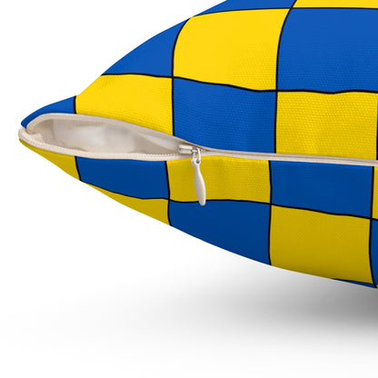 Ukraine Retro Check Cushion Pillow
