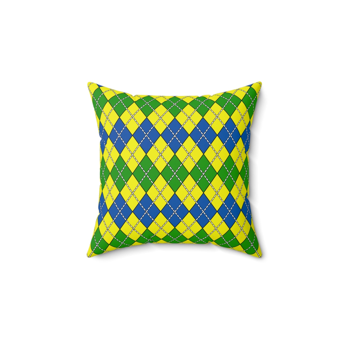 Saint Vincent And The Grenadines Retro Argyle Cushion Pillow