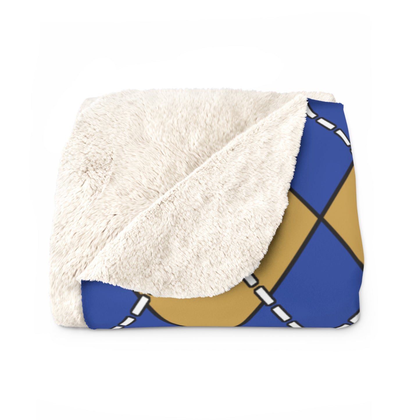 Kosovo Retro Argyle Blanket Throw