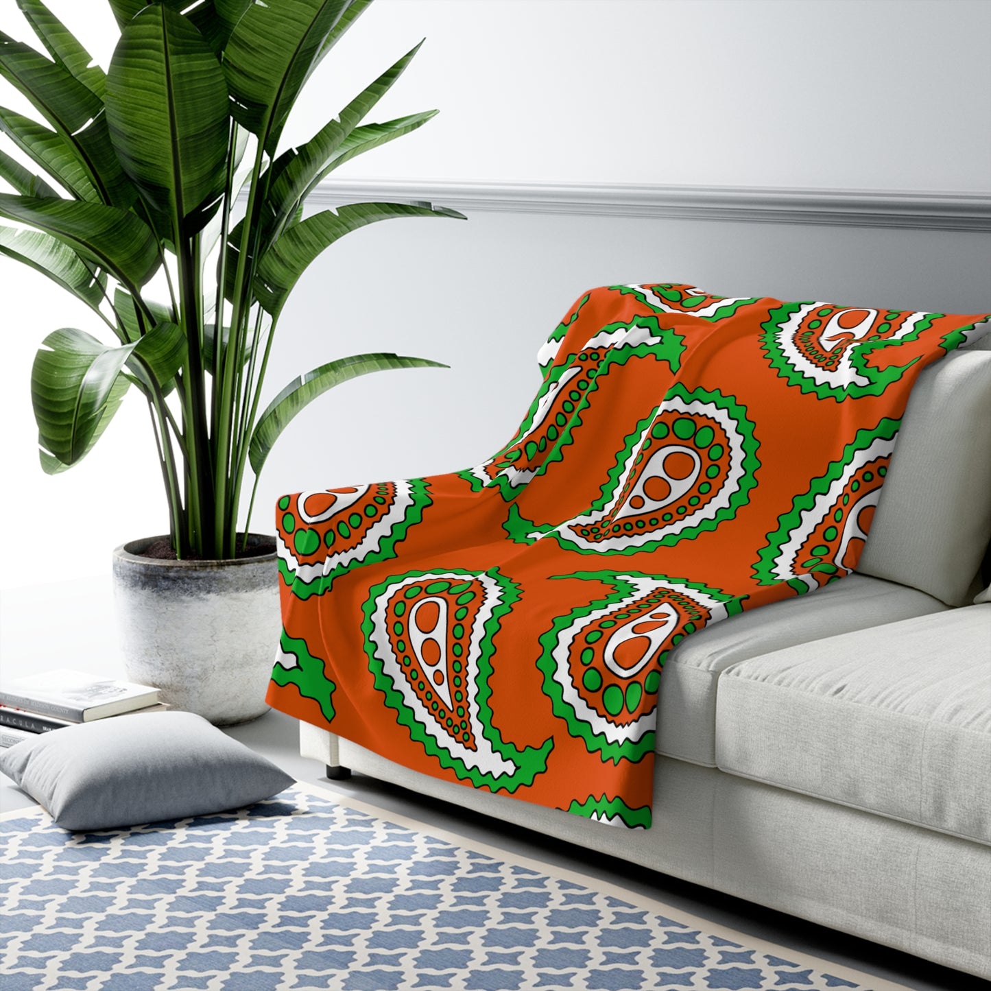 Niger Retro Paisley Blanket Throw