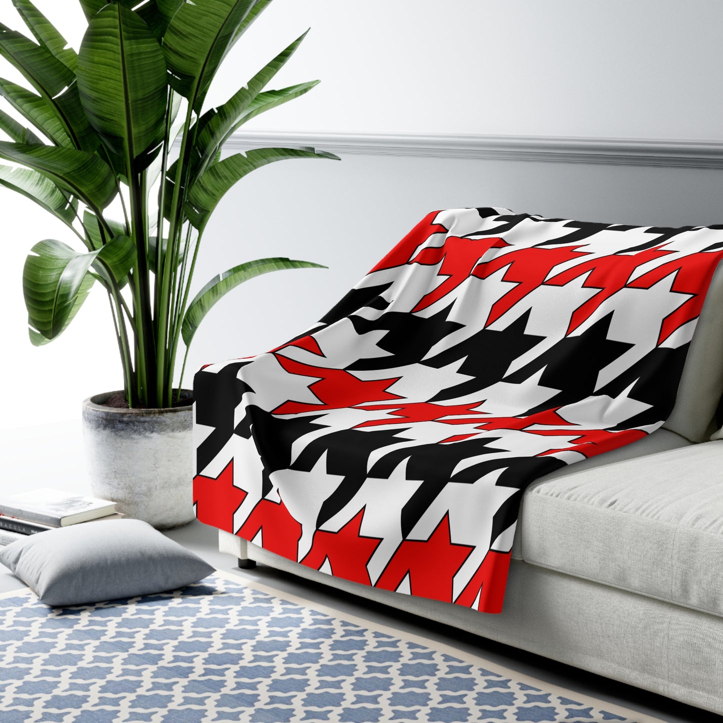 Yemen Retro Houndstooth Blanket Throw