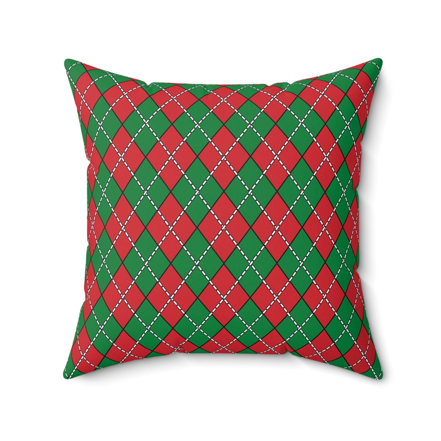 Turkmenistan Retro Argyle Cushion Pillow