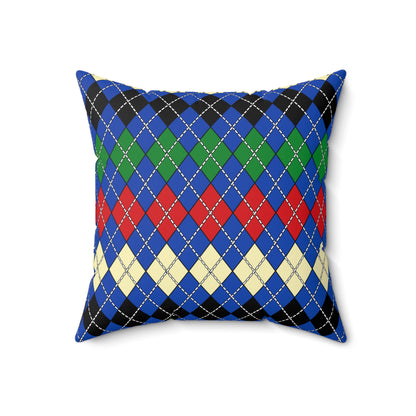 South Sudan Retro Argyle Cushion Pillow