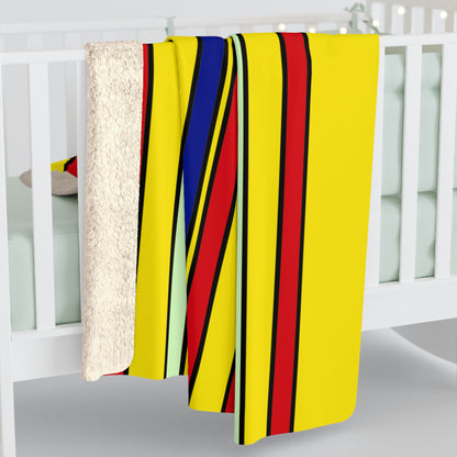 Ecuador Retro Stripes Blanket Throw