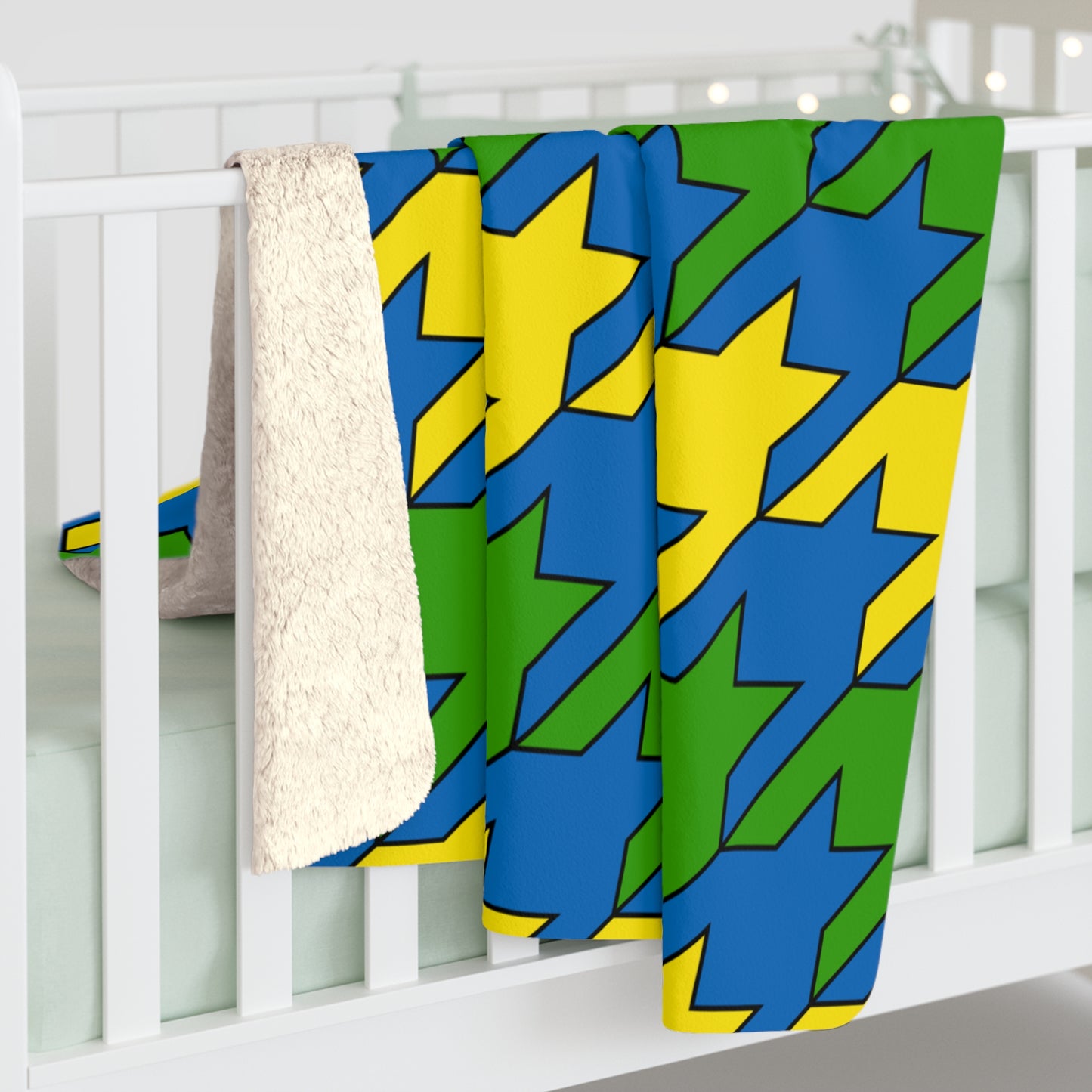 Gabon Retro Houndstooth Blanket Throw
