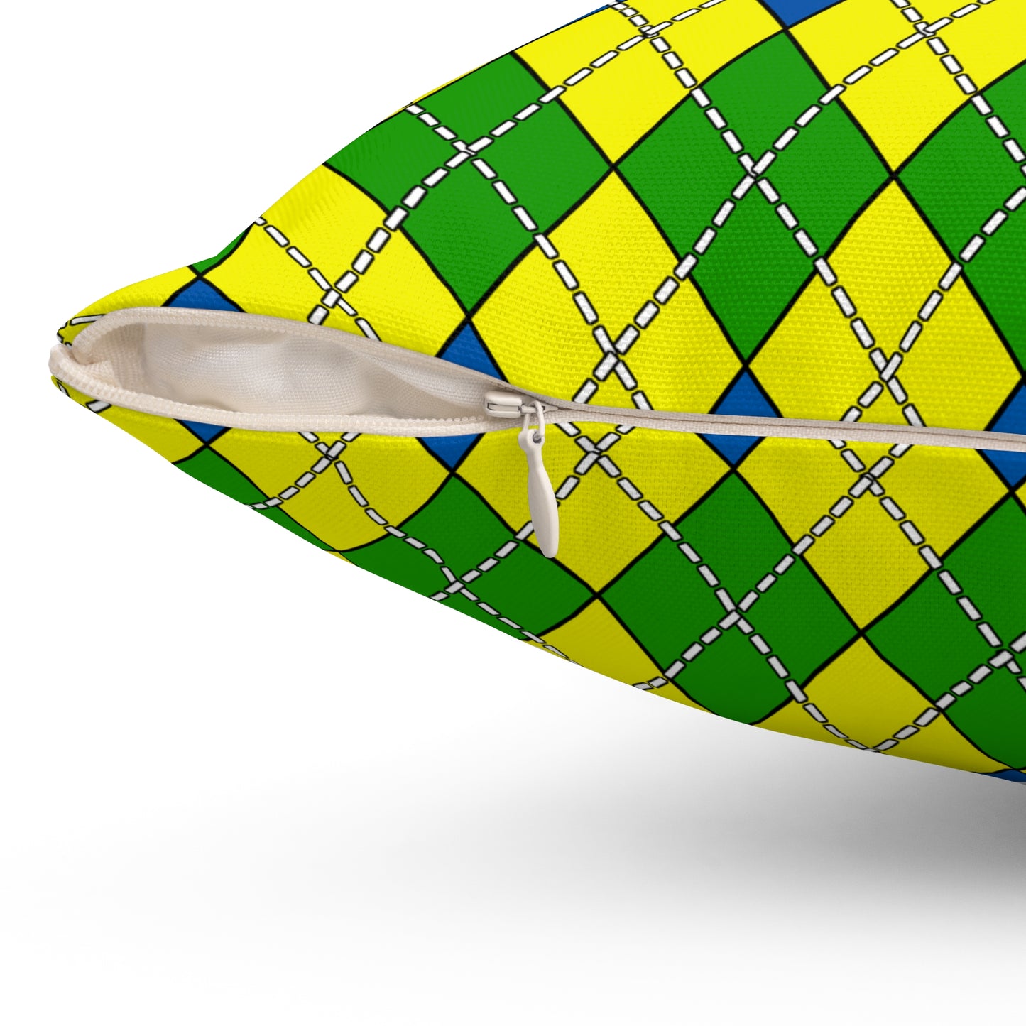 Saint Vincent And The Grenadines Retro Argyle Cushion Pillow