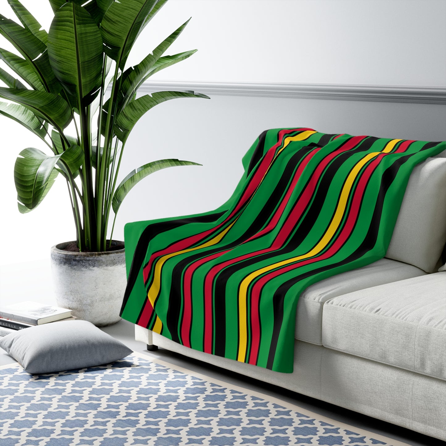 Vanuatu Retro Stripes Blanket Throw