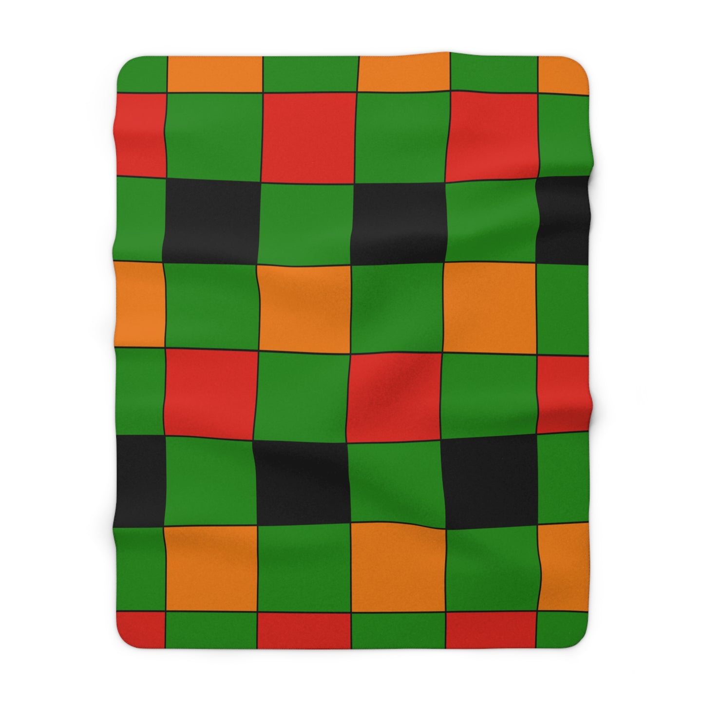 Zambia Retro Check Blanket Throw