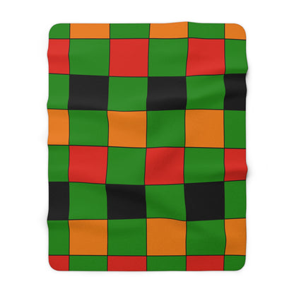Zambia Retro Check Blanket Throw