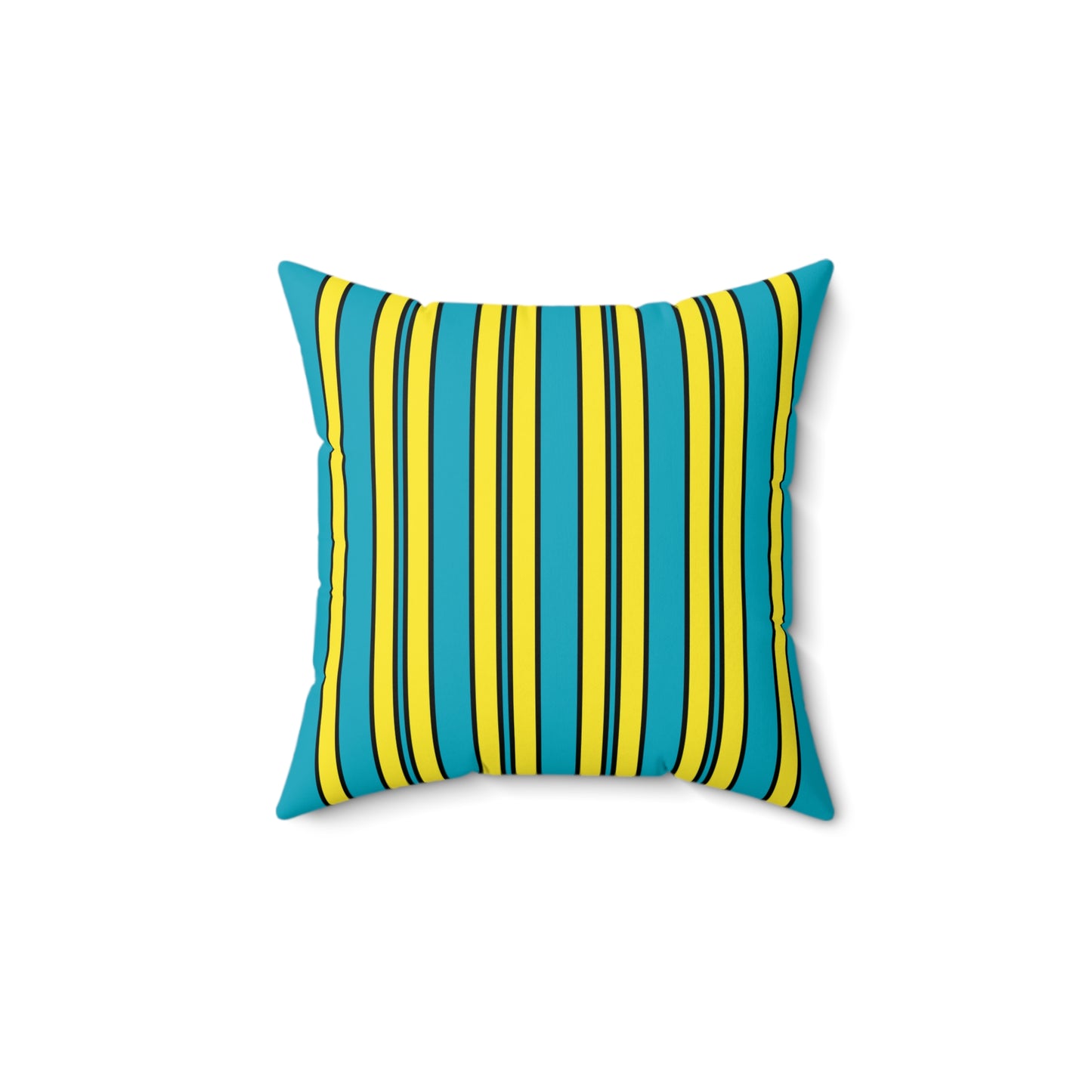 Kazakhstan Retro Stripes Cushion Pillow