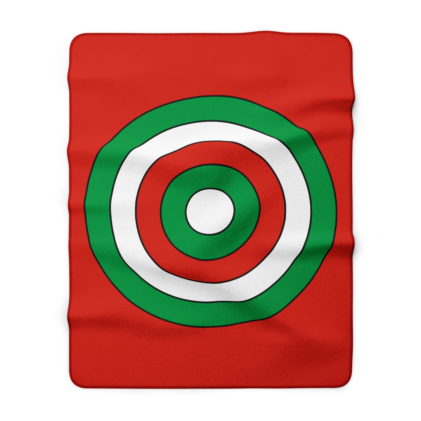 Pais Vasco Retro Target Blanket Throw