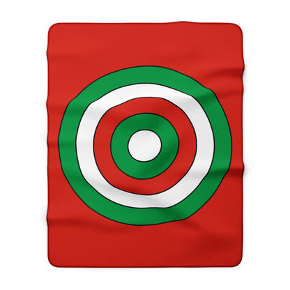 Pais Vasco Retro Target Blanket Throw