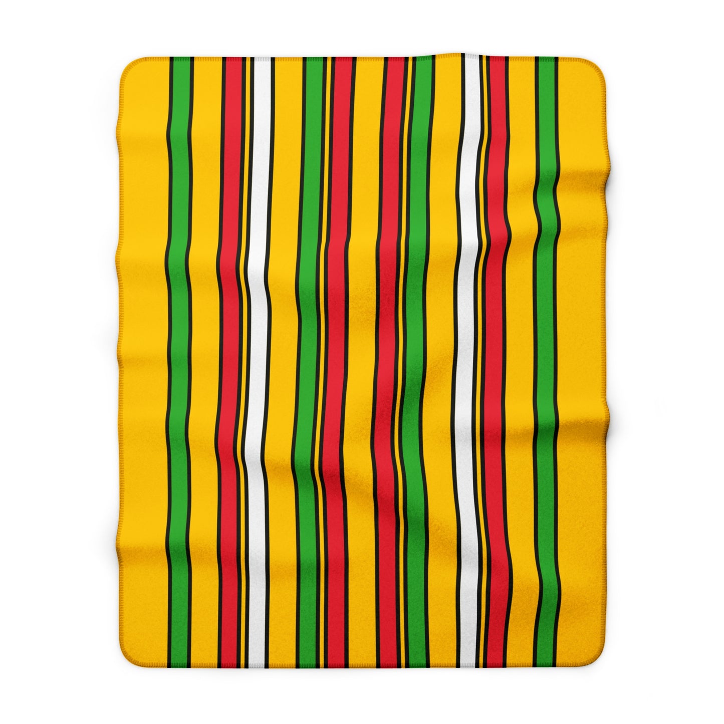 Myanmar Retro Stripes Blanket Throw