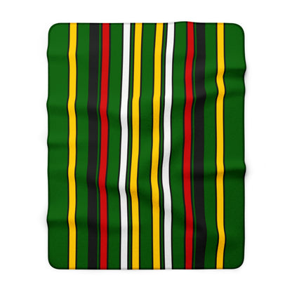 Zimbabwe Retro Stripes Blanket Throw