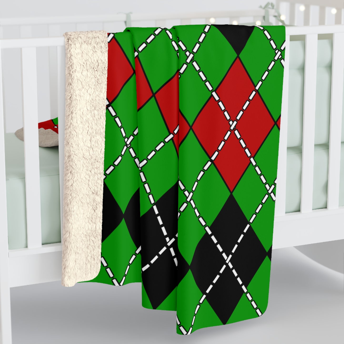 Afghanistan Retro Argyle Blanket Throw