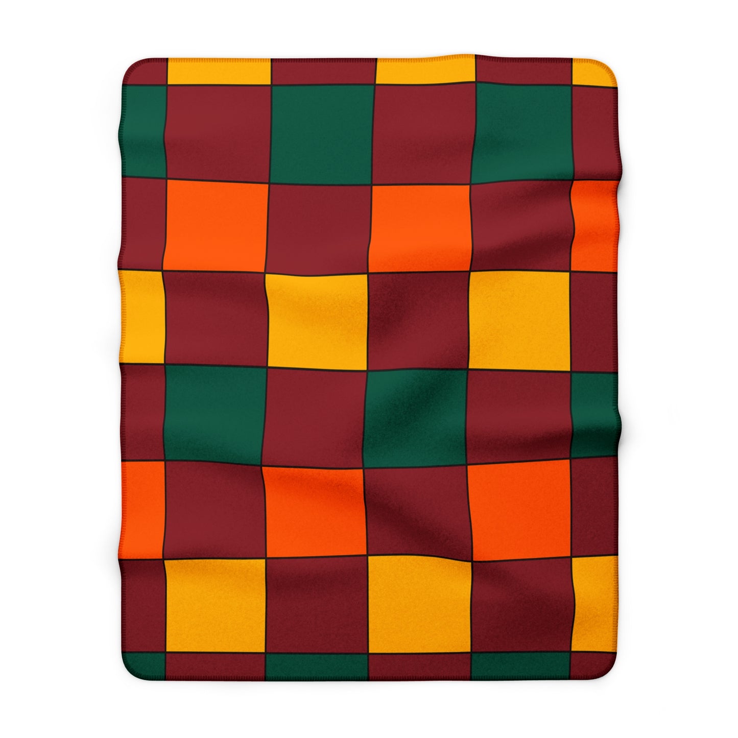 Sri Lanka Retro Check Blanket Throw