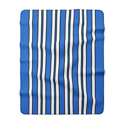 Antarctica Retro Stripes Blanket Throw