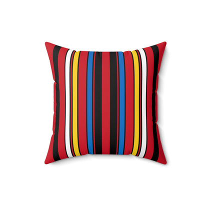 Antigua And Barbuda Retro Stripes Cushion Pillow