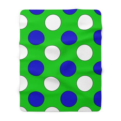 Sierra Leone Retro Polka Dots Blanket Throw