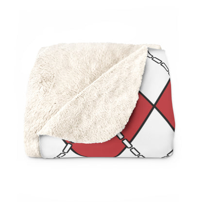 Serbia Retro Argyle Blanket Throw