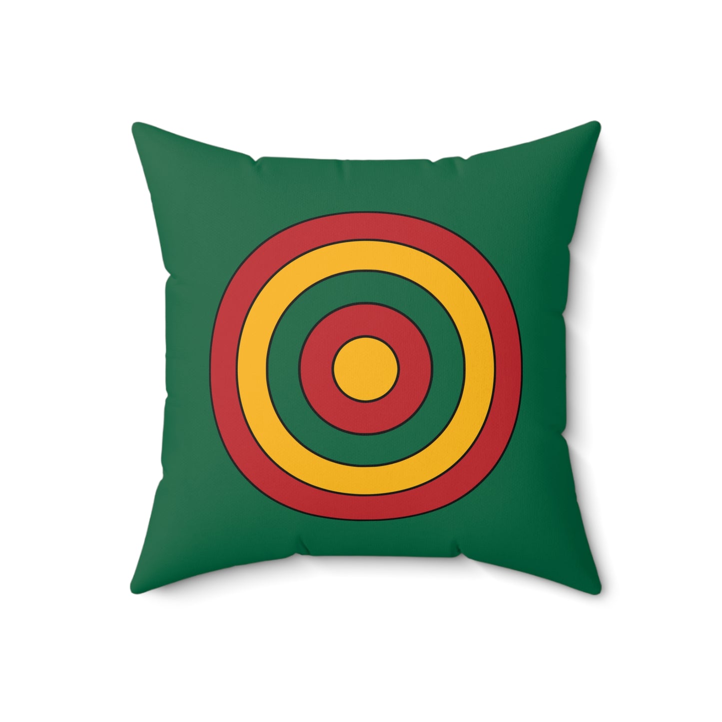 Lithuania Retro Target Cushion Pillow