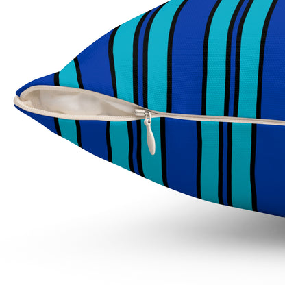 Pacific Islands Retro Stripes Cushion Pillow