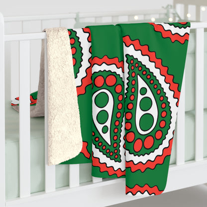 Madagascar Retro Paisley Blanket Throw