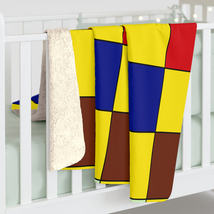 Ecuador Retro Check Blanket Throw
