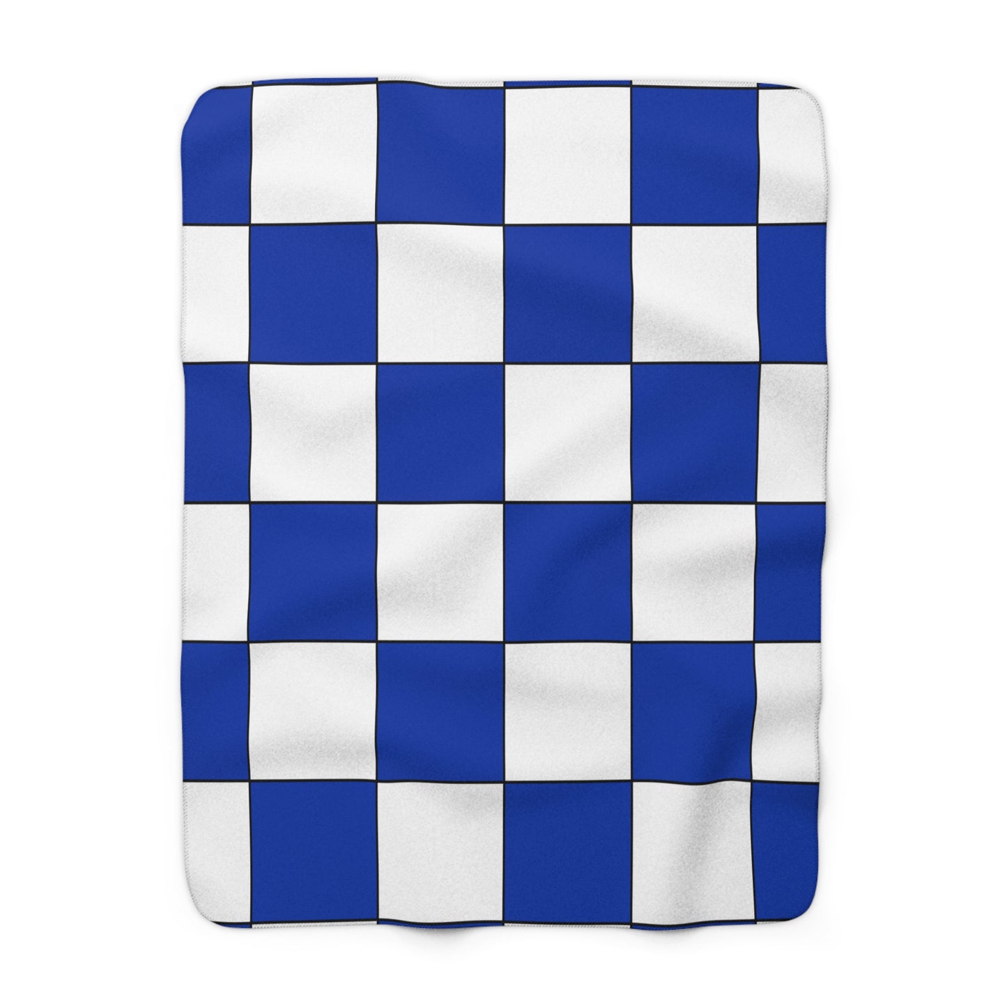 Uruguay Retro Check Blanket Throw