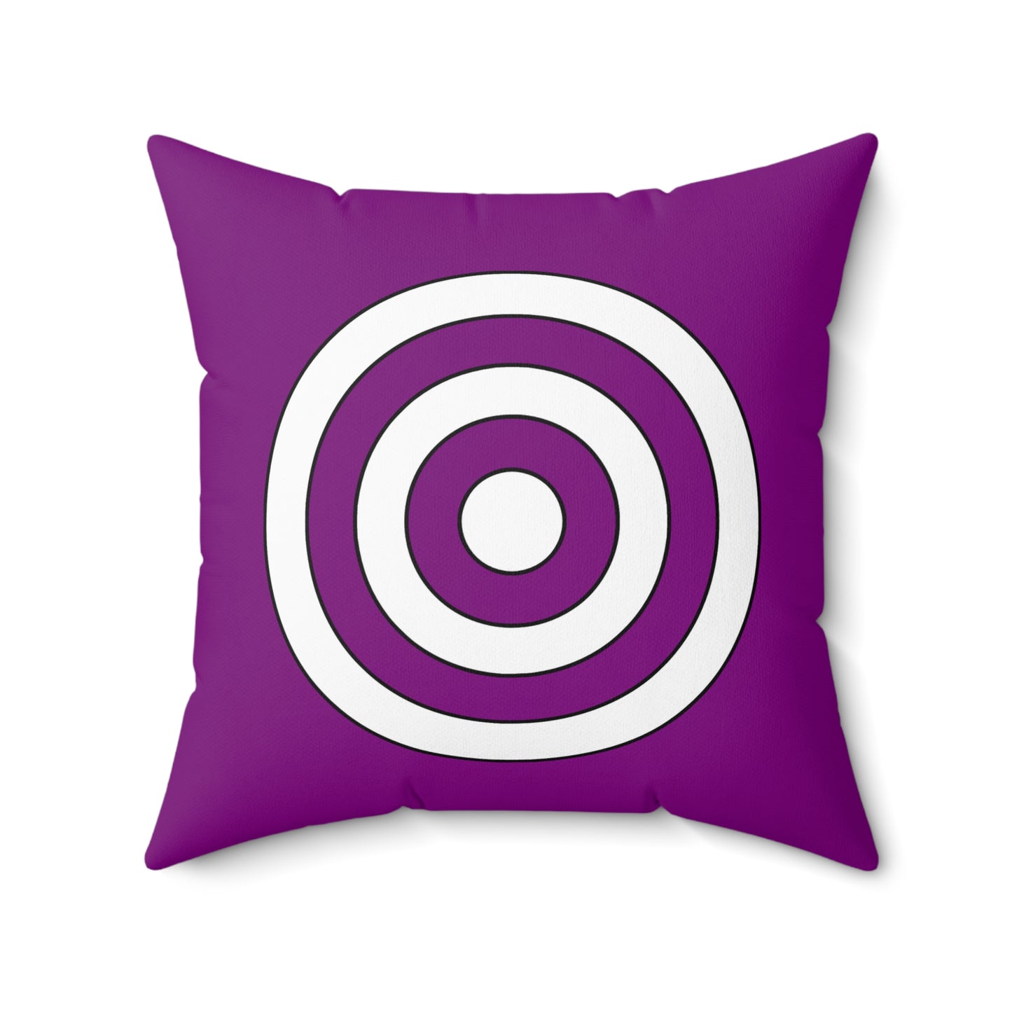 Purple, White Retro Target Cushion Pillow