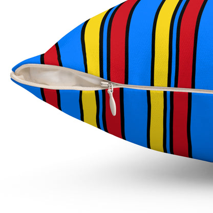 Democratic Republic of the Congo Retro Stripes Cushion Pillow