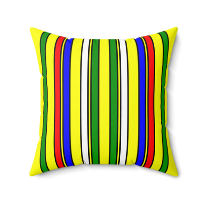 Central African Republic Retro Stripes Cushion Pillow