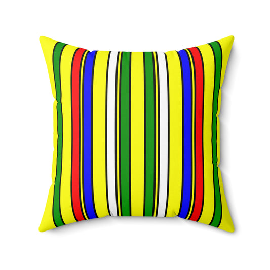 Central African Republic Retro Stripes Cushion Pillow