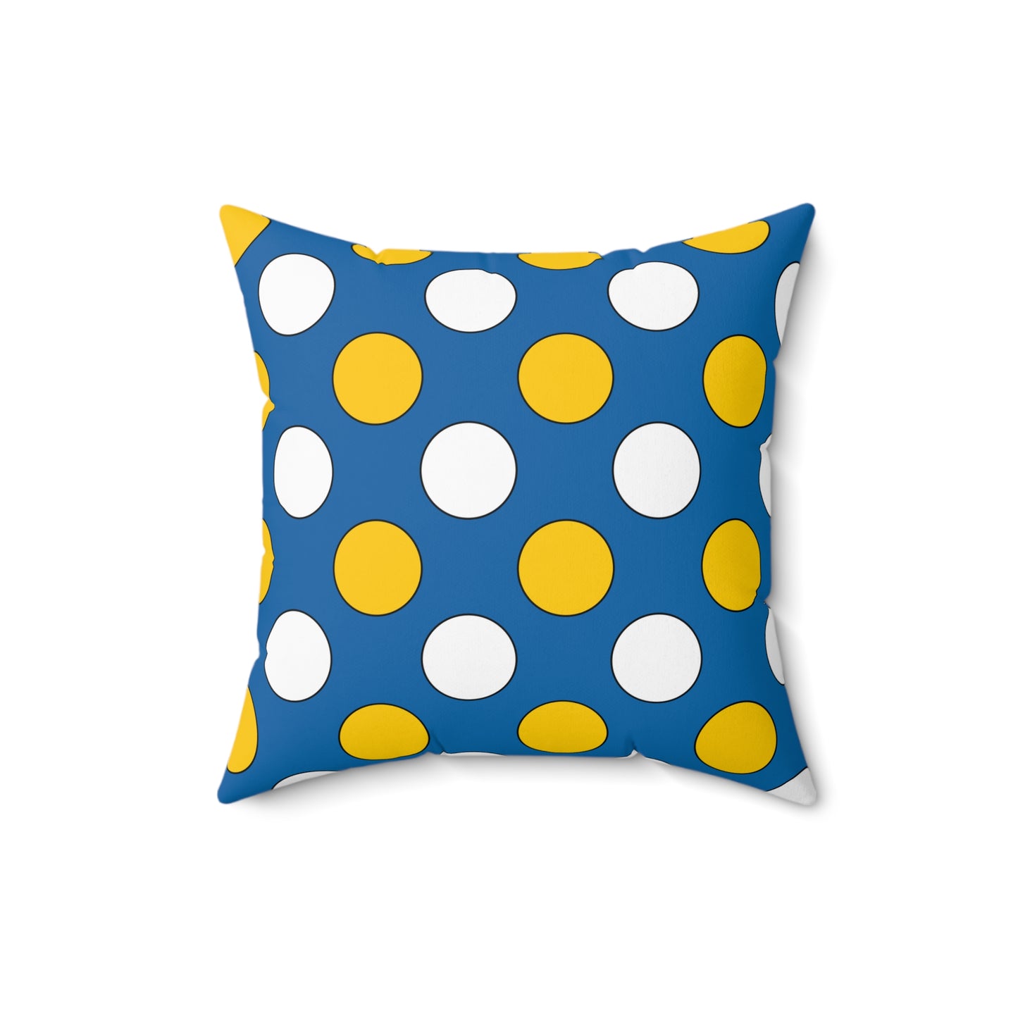 Canary Islands Retro Polka Dots Cushion Pillow